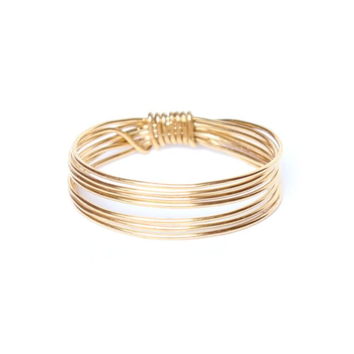 bague fil doré bague fil doré