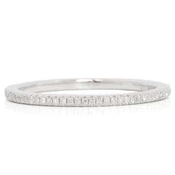 Alliance fine diamant or blanc | alliance pour femme 