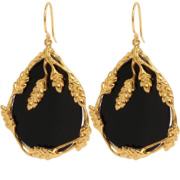 Boucles d'oreilles Françoise Onyx 