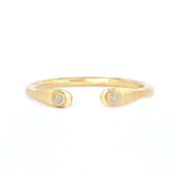 Bague ouverte diamants 