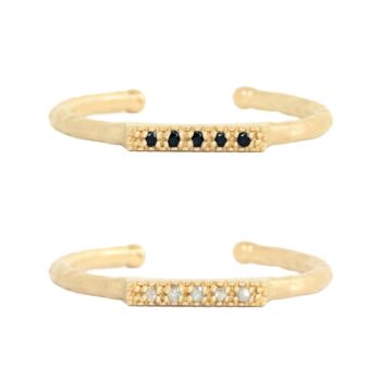 Bague Barrette diamants 