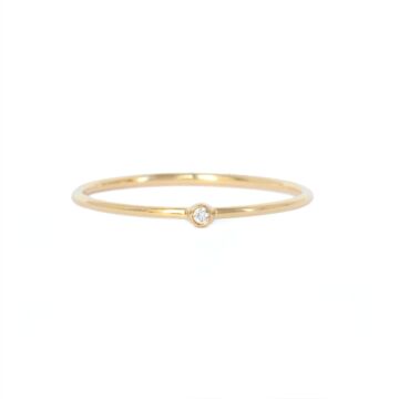 Bague de fiancaille | bague fine diamant or