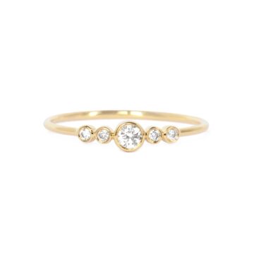 Bague de fiancaille | bague fine diamant or