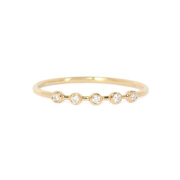 Bague de fiancaille | bague fine diamant or