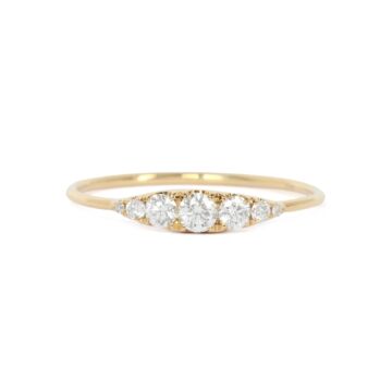 Bague de fiancaille | bague fine diamant or