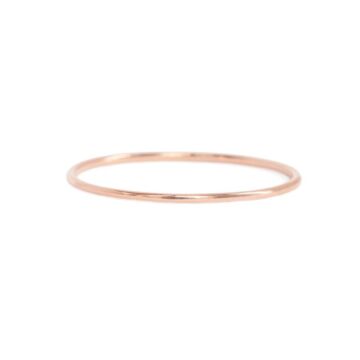 Bague fil d'or rose 