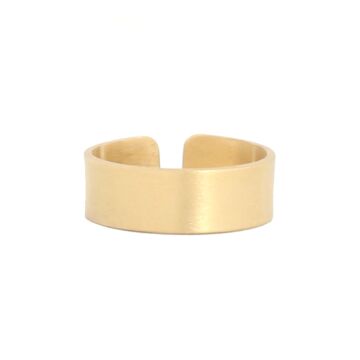 Bague jonc plate fine