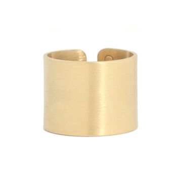 Bague jonc plate large 