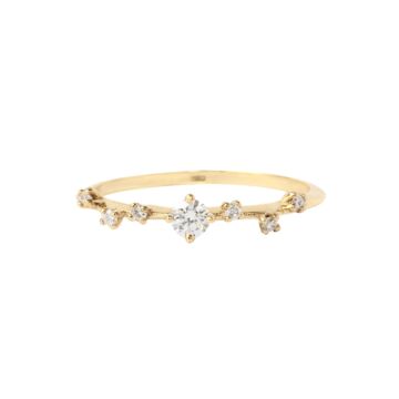 Bague diamants or | bague de fiancailles femme