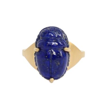 Bague scarabée lapis lazuli