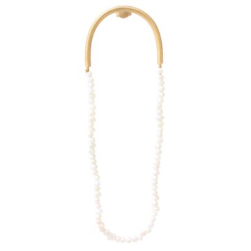 Boucle d'oreille anneau perles véritables