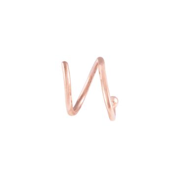 sansoeurs boucle d oreille snake | boucle d oreille or rose