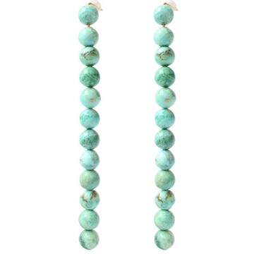 Boucle d'oreille Turquoises boule