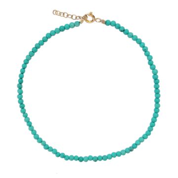 Bracelet de cheville Turquoises