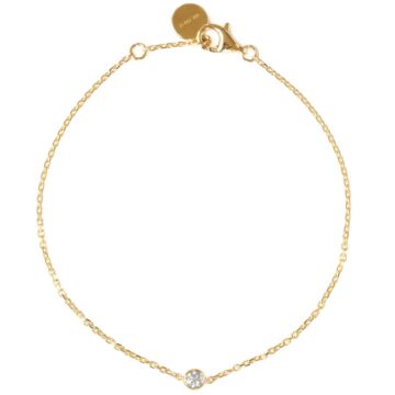 bracelet diamant solitaire| bracelet fin or et diamant