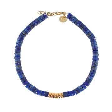 Bracelet Lapis Lazuli et doré