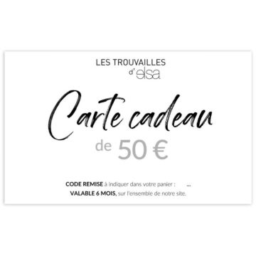 Carte Cadeau 50€