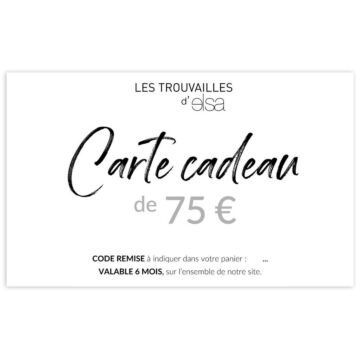 Carte Cadeau 75€
