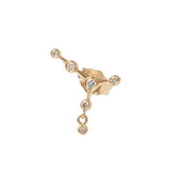 Puce d'oreille constellation 6 diamants 