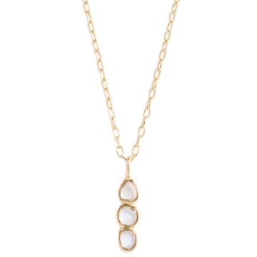 Collier 3 diamants Polki