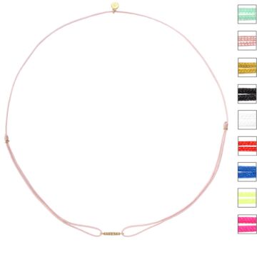 Ras de cou cordon barrette diamants