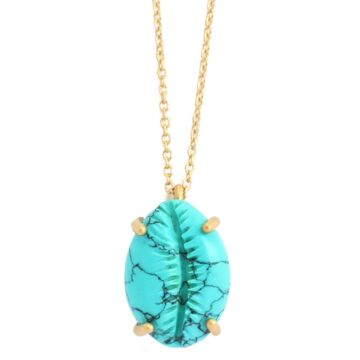 Collier Coquillage Turquoise