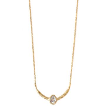 Collier fils d'or et diamant polki Indie 