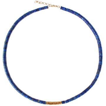 Collier Lapis Lazuli et doré 