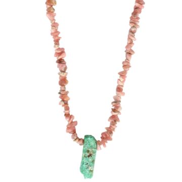 Collier Rhodocrosites et Chrysoprase