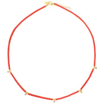 Ras de cou corail et diamants