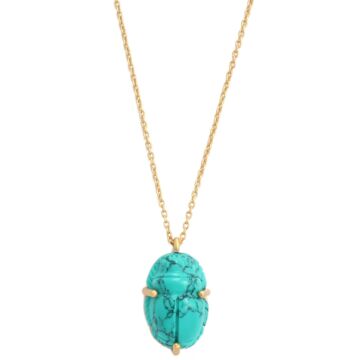 Collier Scarabée Turquoise