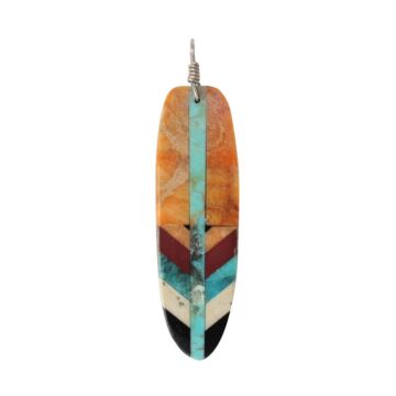 Pendentif Colibri Corail