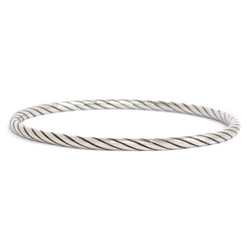 Bracelet jonc argent | bracelet torsade