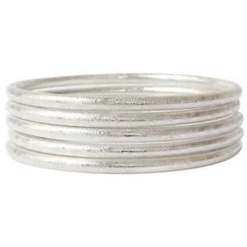 Lot de 5 joncs en argent 