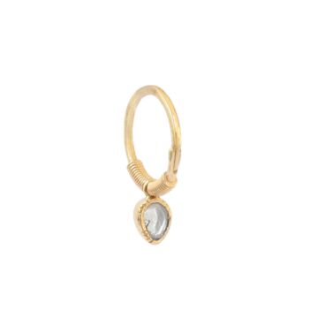 Créole or et diamant polki 