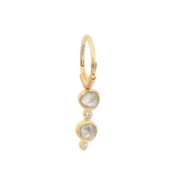 Créole or et double diamants