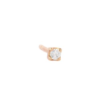 puce d'oreille diamant | boucle d'oreille mini solitaire puce d'oreille diamant | boucle d'oreille mini solitaire