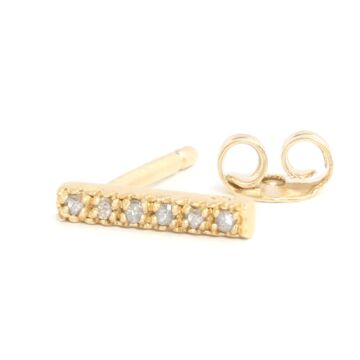 Boucle d'oreille barrette diamants