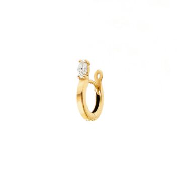 Créole en or et diamant Sansoeurs