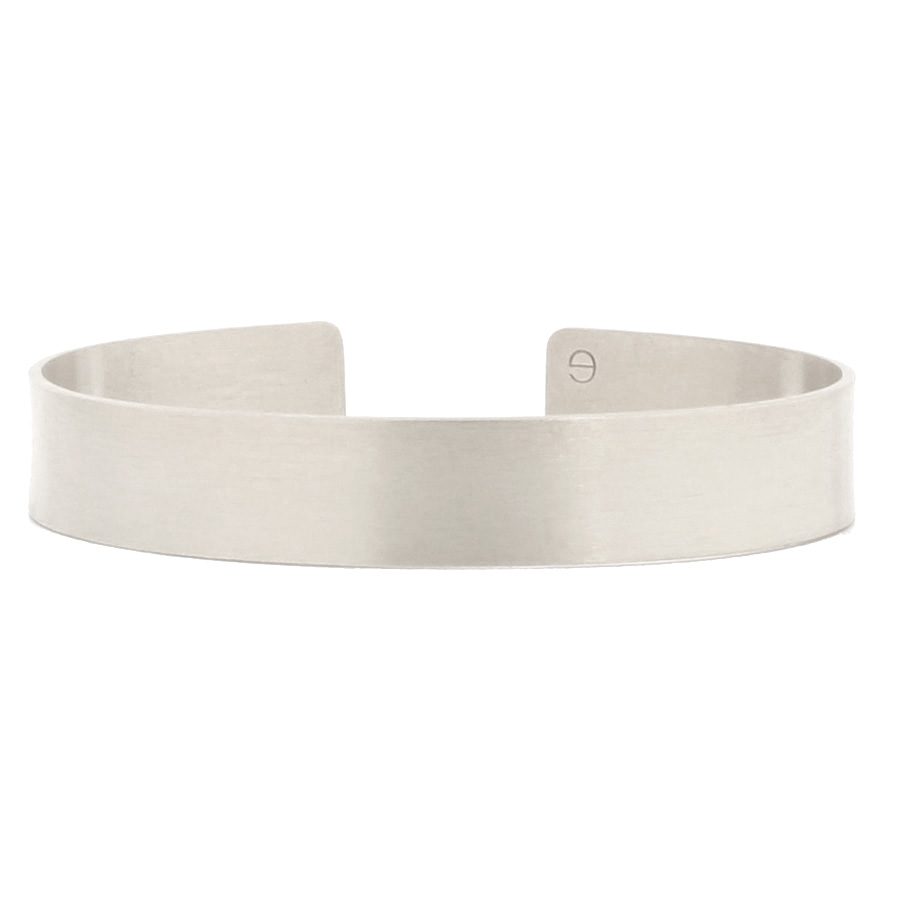 Jonc plat fin en argent